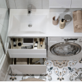 Тумба с раковиной Alavann Soft Silver 120 белая. Фото 4