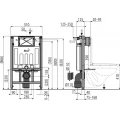Система инсталляции для унитазов AlcaPlast Sadromodul AM101/850-0001. Фото 1