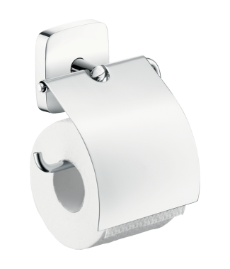 Держатель туалетной бумаги Hansgrohe PuraVida с крышкой 41508000