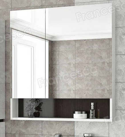 

Акция! Шкаф-зеркало Francesca Latina 80 белый-венге